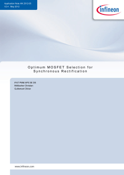 Optimum MOSFET Selection for Synchronous Rectification