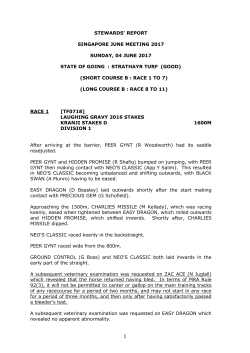 stipendiary stewards` report