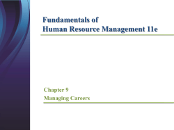Fundamentals of Human Resource Management 11e Chapter 9