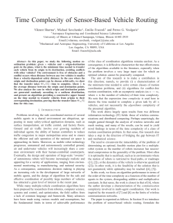 Time Complexity of Sensor-Based Vehicle Routing