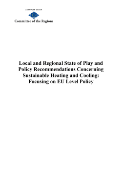 Sustainable Heating and Cooling