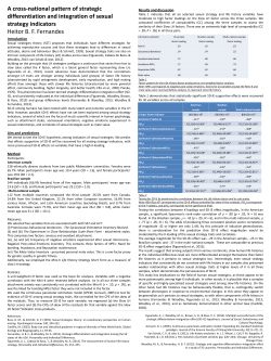 A cross-national pattern of strategic differentiation