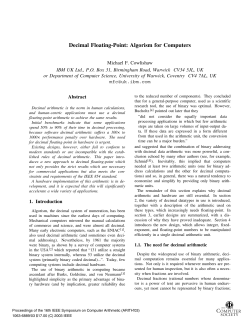 Decimal floating-point