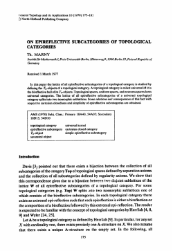 Th. MARNY Introduction Davis [3~ pointed out that there exists a