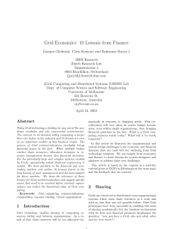 Grid Economics: 10 Lessons from Finance