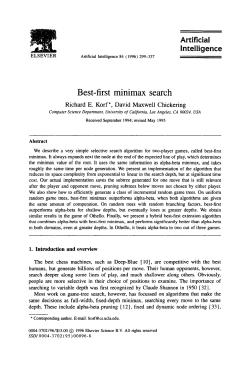 Best-first minimax search