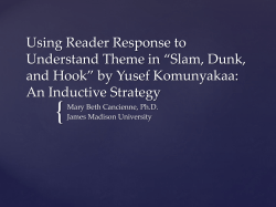 Most Important Word - James Madison University