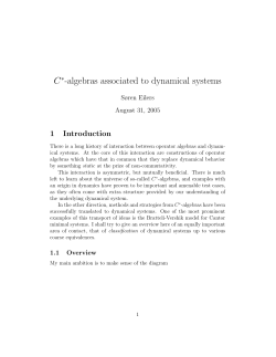 C -algebras associated to dynamical systems