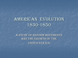 American Evolution 1830-1850