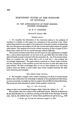 Electronic states at the surfaces of crystals