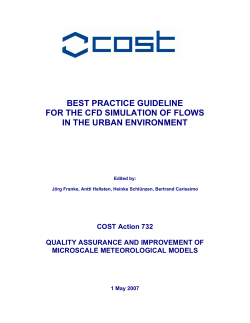 best practice guideline for the cfd simulation of flows in the