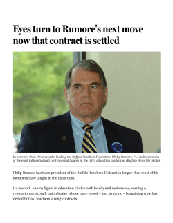 Eyes turn to Rumore`s next move now that contract is settled