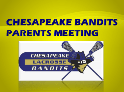 chesapeake bandits parents meeting