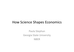 CEPII.How Economics Shapes Science