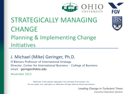 How Urgent is the Required Change?