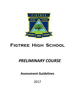 2017 preliminary course assessment program