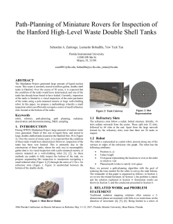 Path-Planning of Miniature Rovers for Inspection of the Hanford
