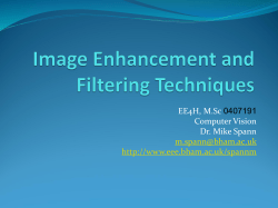 Image Enhancement and Filtering