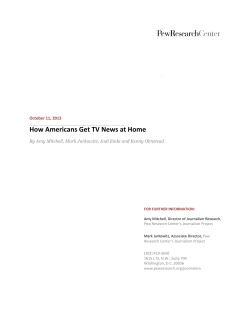 How Americans Get TV News at Home
