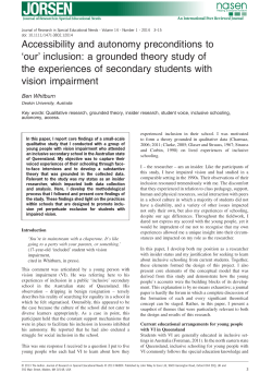 a grounded theory study of the experiences of secondary students with