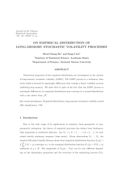 ON EMPIRICAL DISTRIBUTION OF LONG