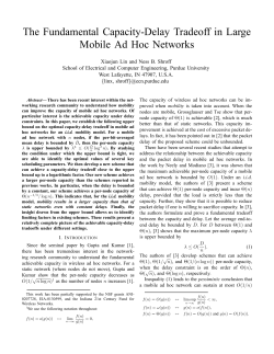 The Fundamental Capacity-Delay Tradeoff in Large Mobile Ad Hoc