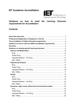 Guidance on meeting AHEP learning outcomes