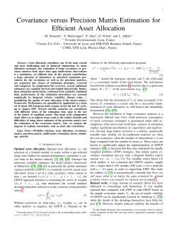 Covariance versus Precision Matrix Estimation for Efficient Asset