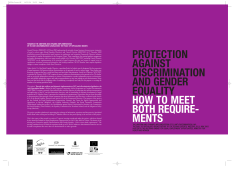 protection against discrimination and gender equality how to meet