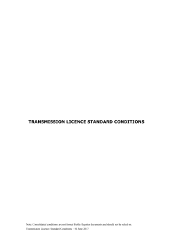 Electricity_transmission full set of standard licence conditions