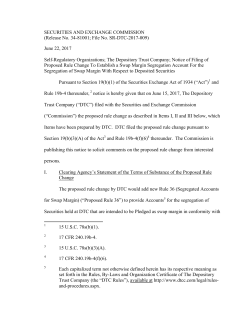 Notice of Filing of Proposed Rule Change To Establish