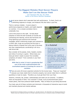 In a Nutshell The Biggest Mistake Most Soccer Players