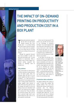 the impact of on-demand printing on productivity and production cost