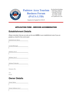 2017 Serviced Accommodation Form