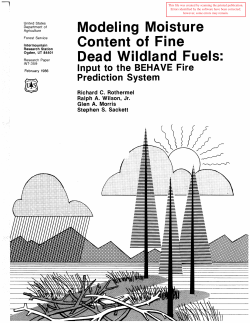 Modeling moisture content of fine dead wildland fuels