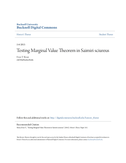 Testing Marginal Value Theorem in Saimiri sciureus