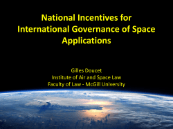 National Incentives for Global Space Governance