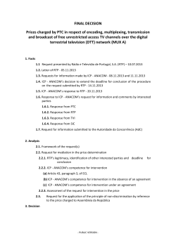 Final decision - Prices charged by PTC in respect of encoding