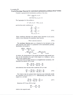Envelope Theorem Proof