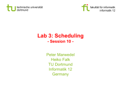 Lab (Scheduling)