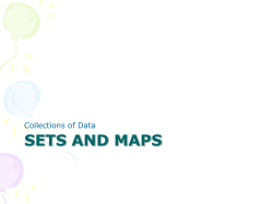 Sets and Maps