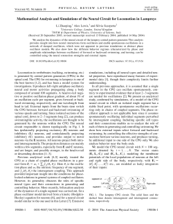 Mathematical Analysis and Simulations of the Neural Circuit for