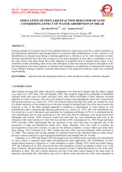 simulation of post-liquefaction behavior of sand considering effect of