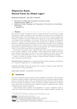 Disjunctive Bases: Normal Forms for Modal Logics