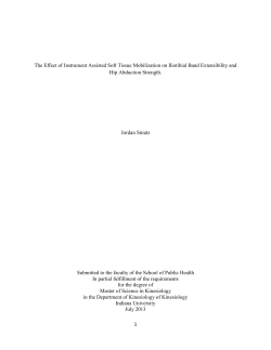 The Effect of Instrument Assisted Soft Tissue Mobilization on Iliotibial