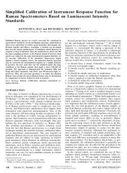 Simplified Calibration of Instrument Response Function