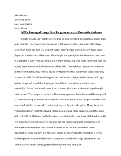 Jake Lebowitz Senior Essay Draft