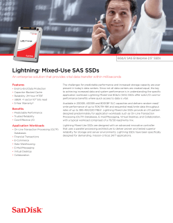 Lightning&reg; Mixed-Use SAS SSDs