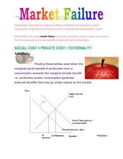 Externalities: third party (or spill