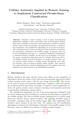 Cellular Automata Applied in Remote Sensing to Implement